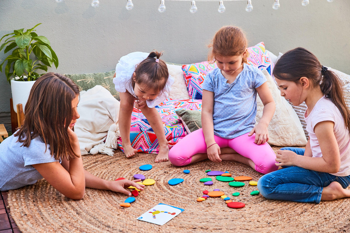 Shopedx UK - Free Rainbow Pebbles Counting and Sorting Activity Cards - Edx Education Play Blog