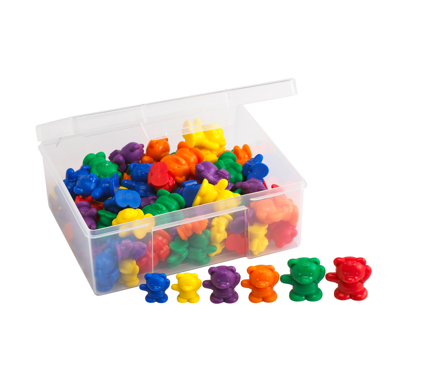 Colourful backpack bear counters in red yellow green blue – maths manipulatives for EYFS | edx education® UK