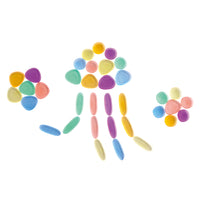 Translucent Junior Rainbow Pebbles® – beautiful on a light table for EYFS sensory play | edx education® UK