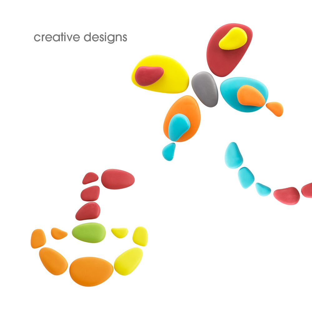 Child playing with FunPlay Rainbow Pebbles – sensory creative play for EYFS | edx education® UK