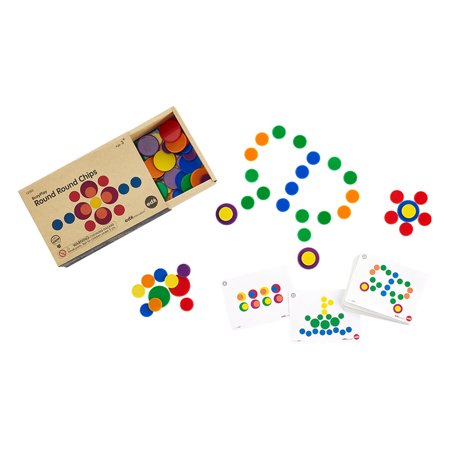 Edx Education - Shopedx UK – Busy Play® Round Round Chips – EDX13383 – Product Packaging Image