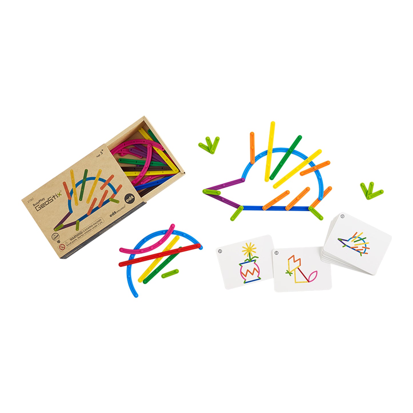 Edx Education - Shopedx UK – Busy Play® GeoStix® – EDX21367 – Product Packaging Image