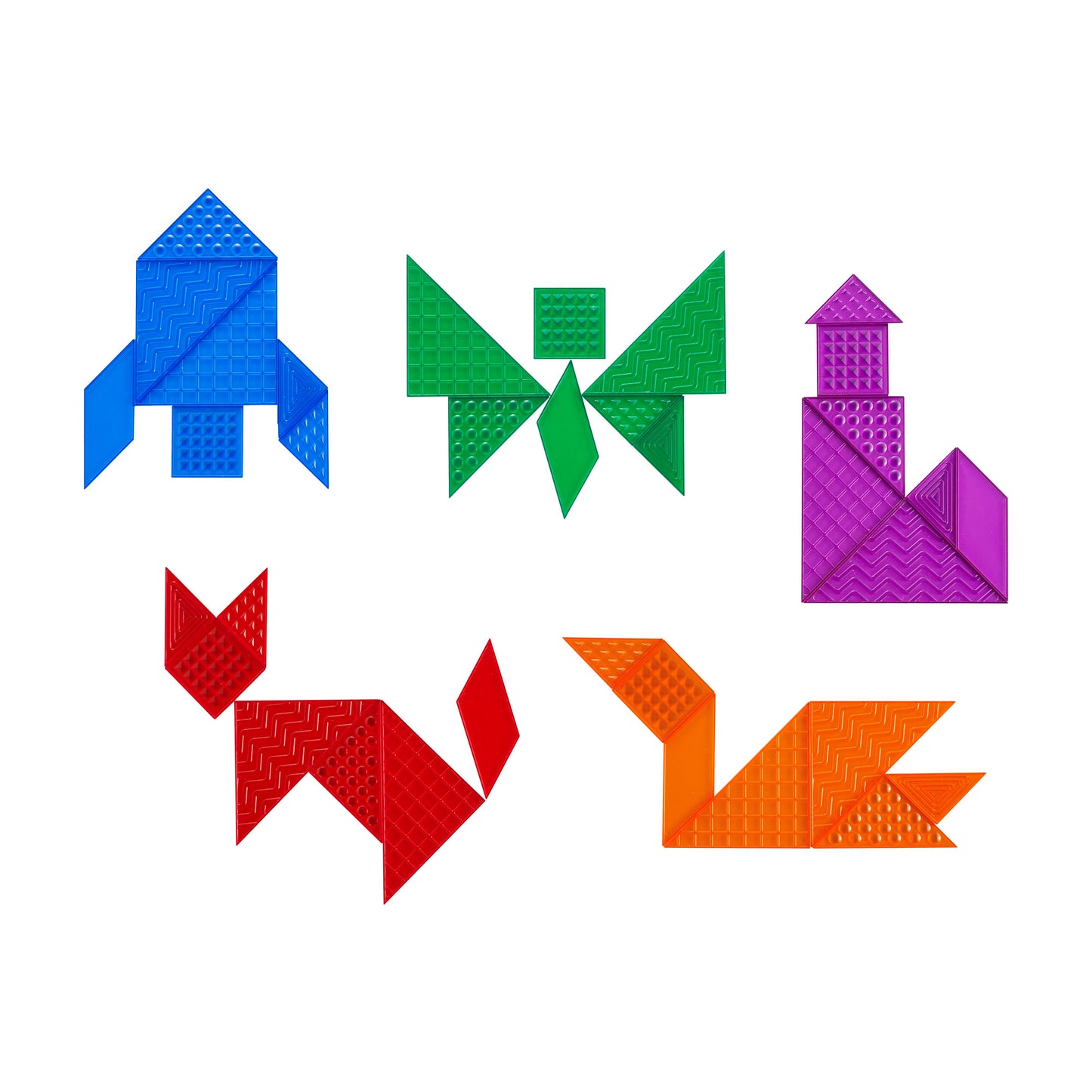 Edx Education - Shopedx UK – Translucent Sensory Tangram – EDX23504C – Product Packaging Image
