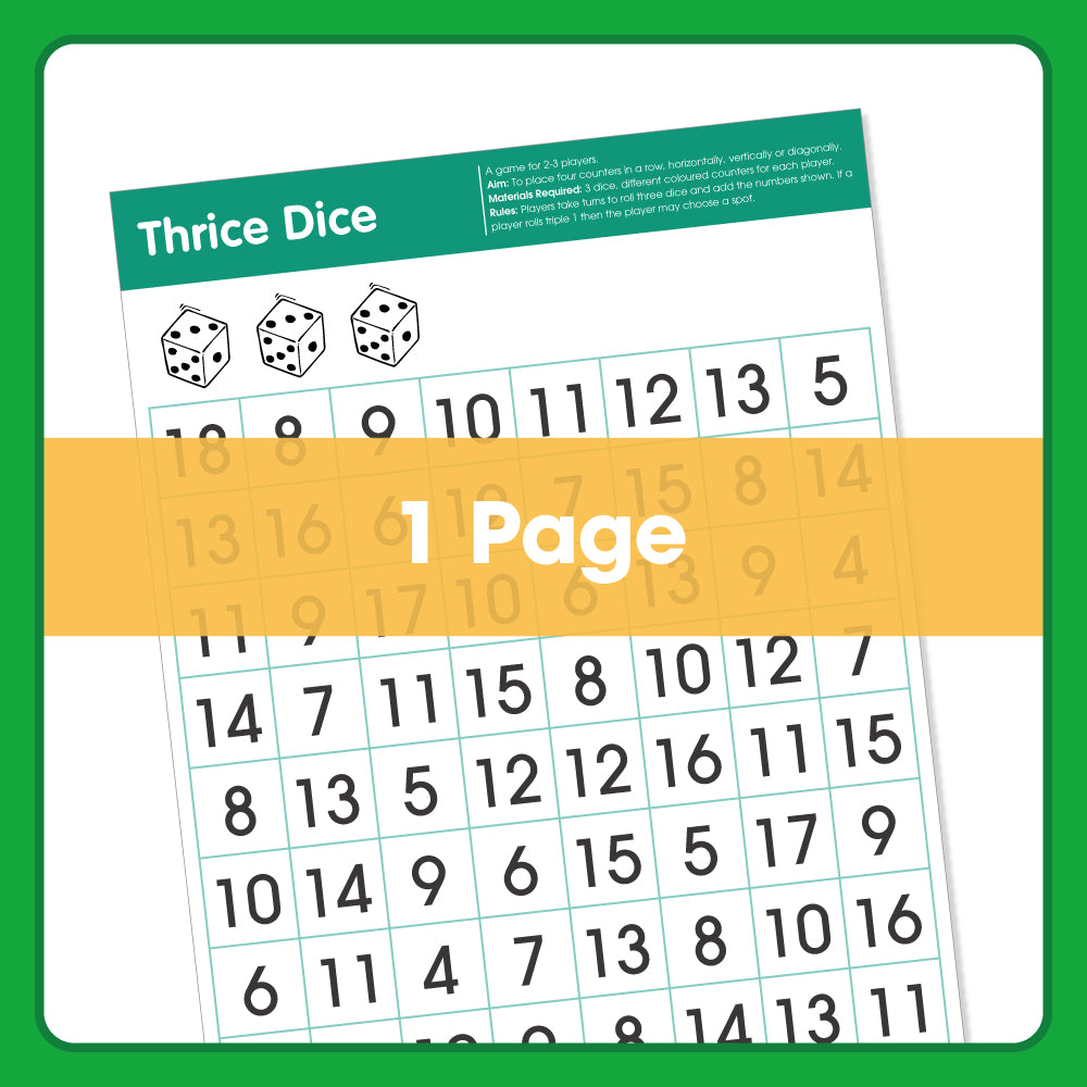 Edx Education - Shopedx UK – Board Games Thrice Dice – Product Lifestyle Image