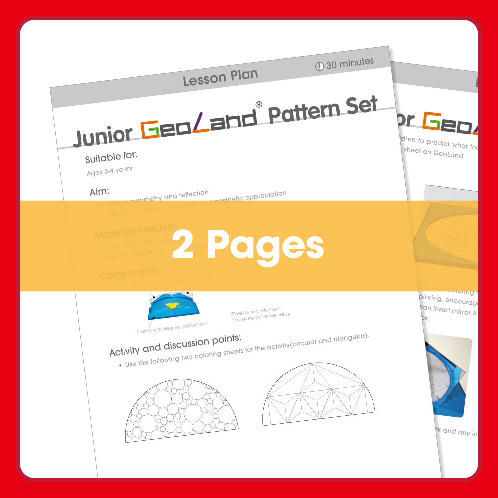 Edx Education - Shopedx UK – Junior GeoLand Pattern Set Lesson Plan 3-4yrs – Product Lifestyle Image