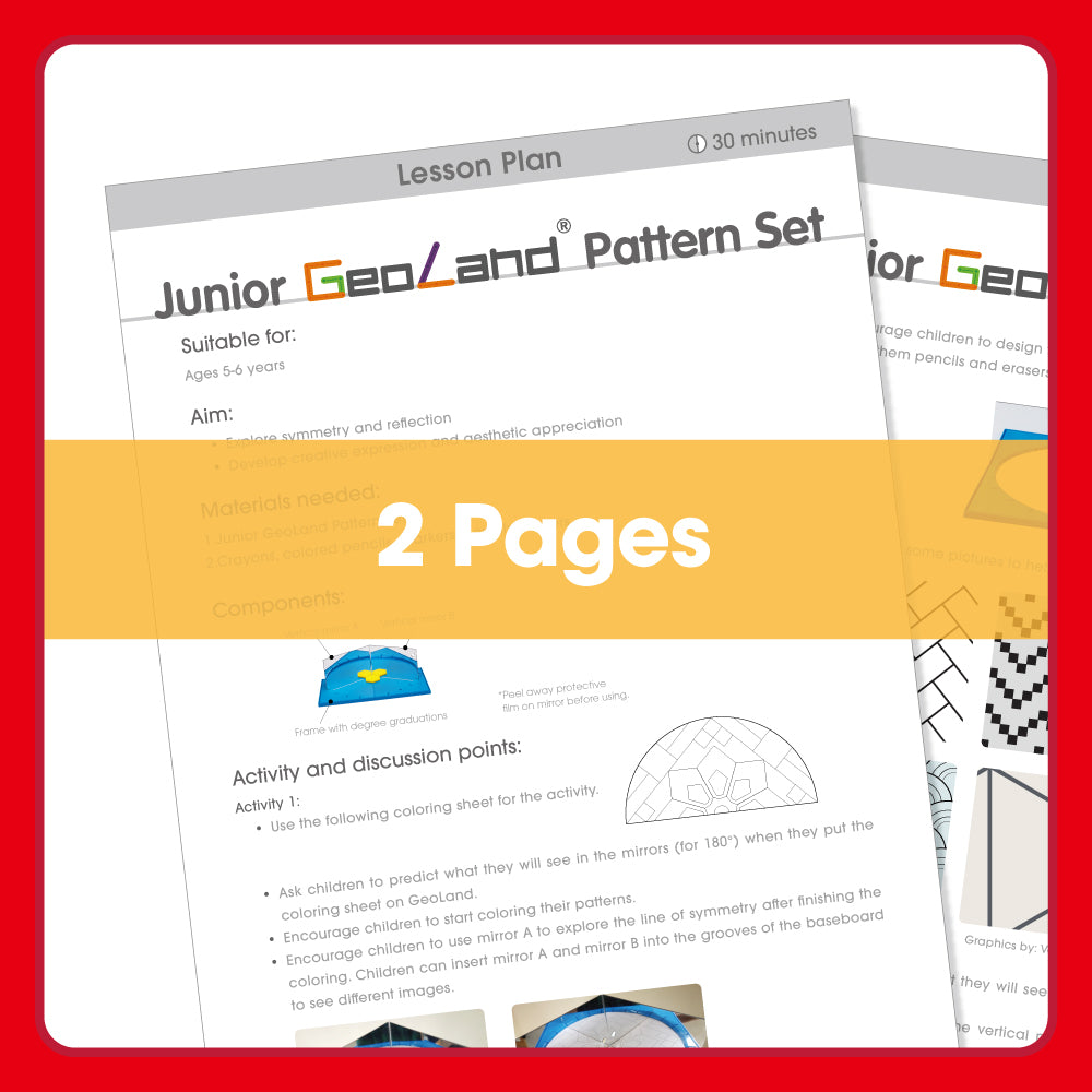 Edx Education - Shopedx UK – Junior GeoLand Pattern Set Lesson Plan 5-6yrs – Product Lifestyle Image