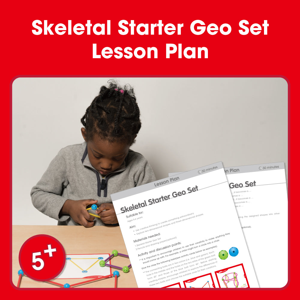 Edx Education - Shopedx UK – Skeletal Starter Geo Set Lesson Plan 5-6yrs – Product Packaging Image