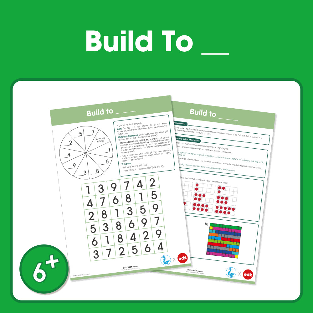 Edx Education - Shopedx UK – Board Games Build To Grade 1 to 3 – Product Packaging Image