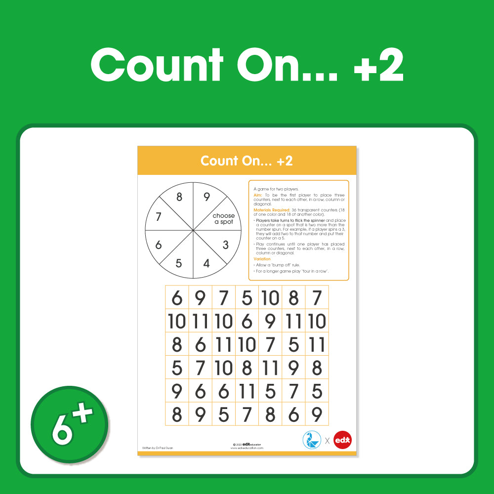 Edx Education - Shopedx UK – Board Games Count On +2 – Product Packaging Image