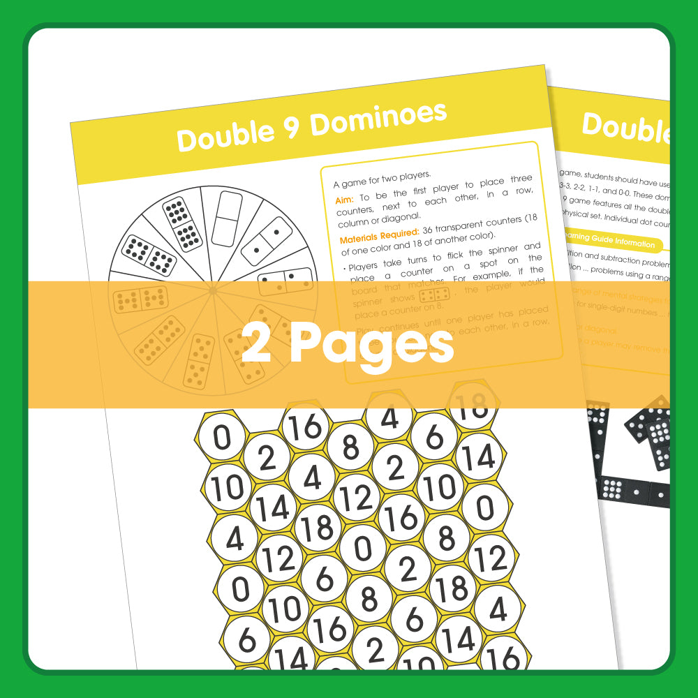Edx Education - Shopedx UK – Board Games Double Dominoes 9 – Product Lifestyle Image