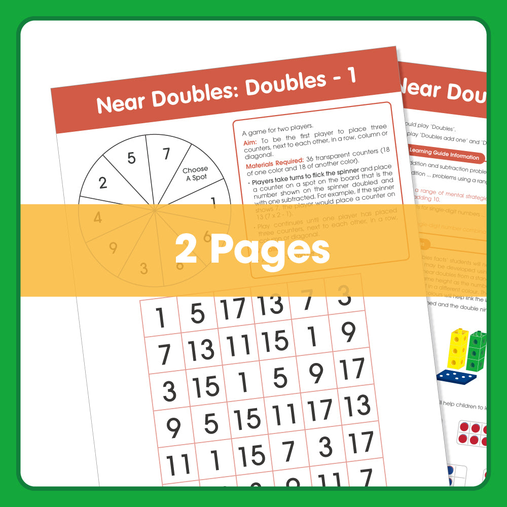 Edx Education - Shopedx UK – Board Games Near Doubles -1 – Product Lifestyle Image