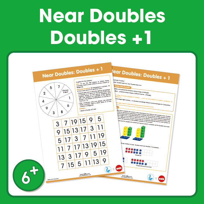 Edx Education - Shopedx UK – Board Games Near Doubles +1 – Product Packaging Image