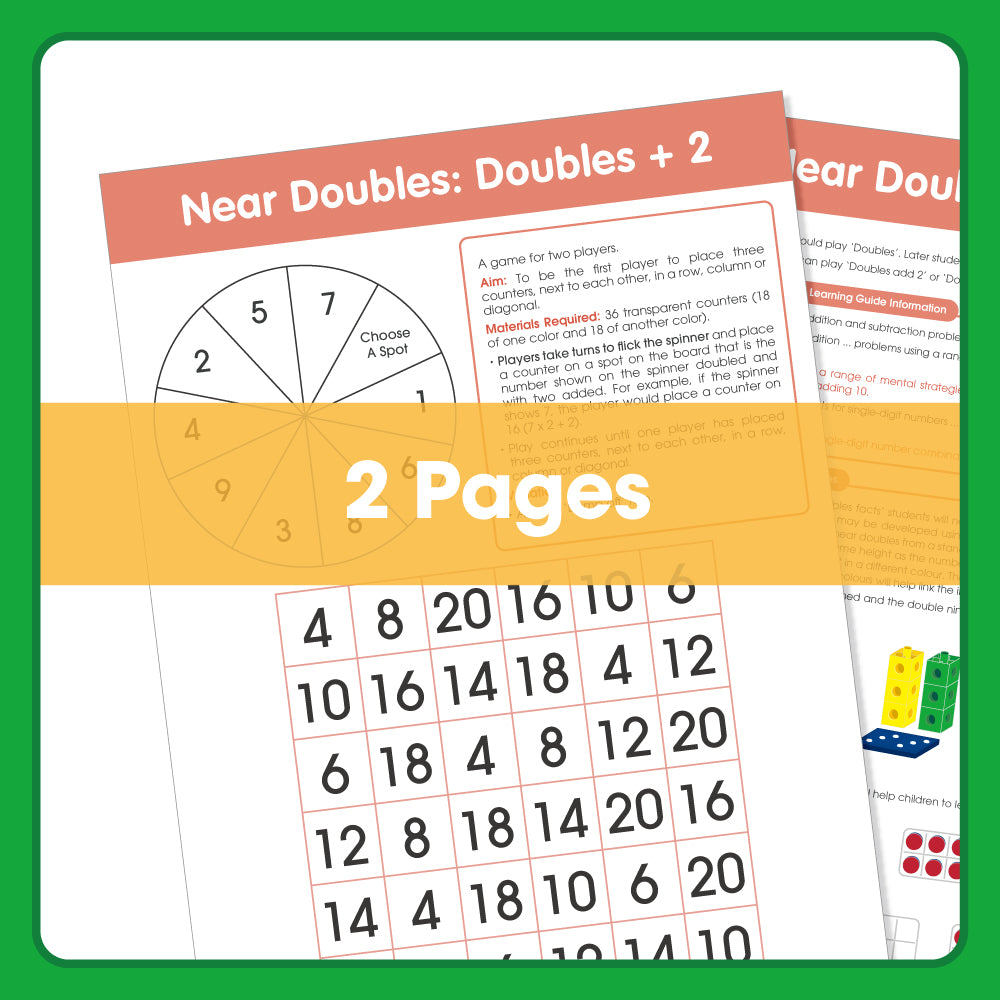 Edx Education - Shopedx UK – Board Games Near Doubles +2 – Product Lifestyle Image