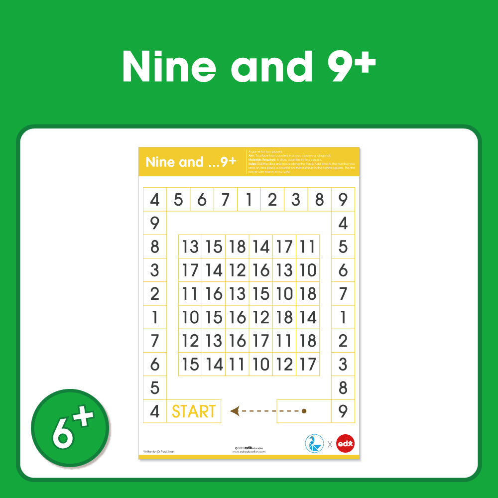 Edx Education - Shopedx UK – Board Games Nine and 9Plus – Product Packaging Image
