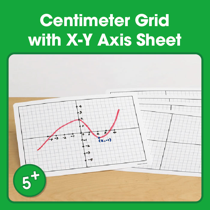 Edx Education - Shopedx UK – Downloadable Centimeter Grid with X-Y Axis – Product Packaging Image