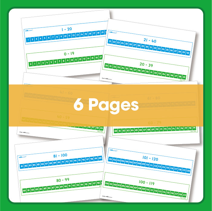 Edx Education - Shopedx UK – Downloadable Number Track 1-120 – Product Lifestyle Image