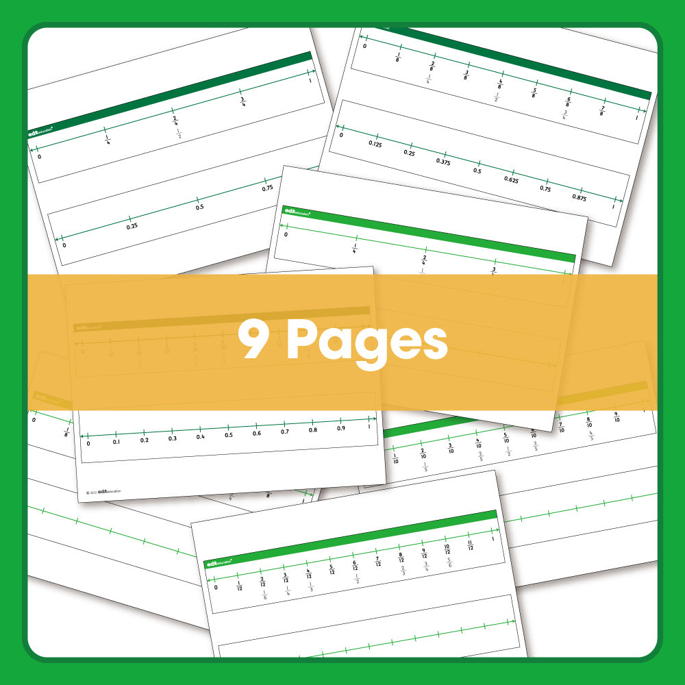 Edx Education - Shopedx UK – Downloadable Number Lines Fractions – Product Lifestyle Image