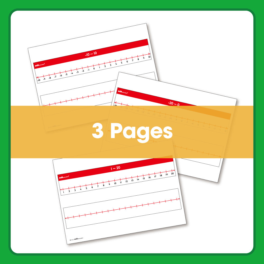 Edx Education - Shopedx UK – Downloadable Number Lines Negative Numbers – Product Lifestyle Image