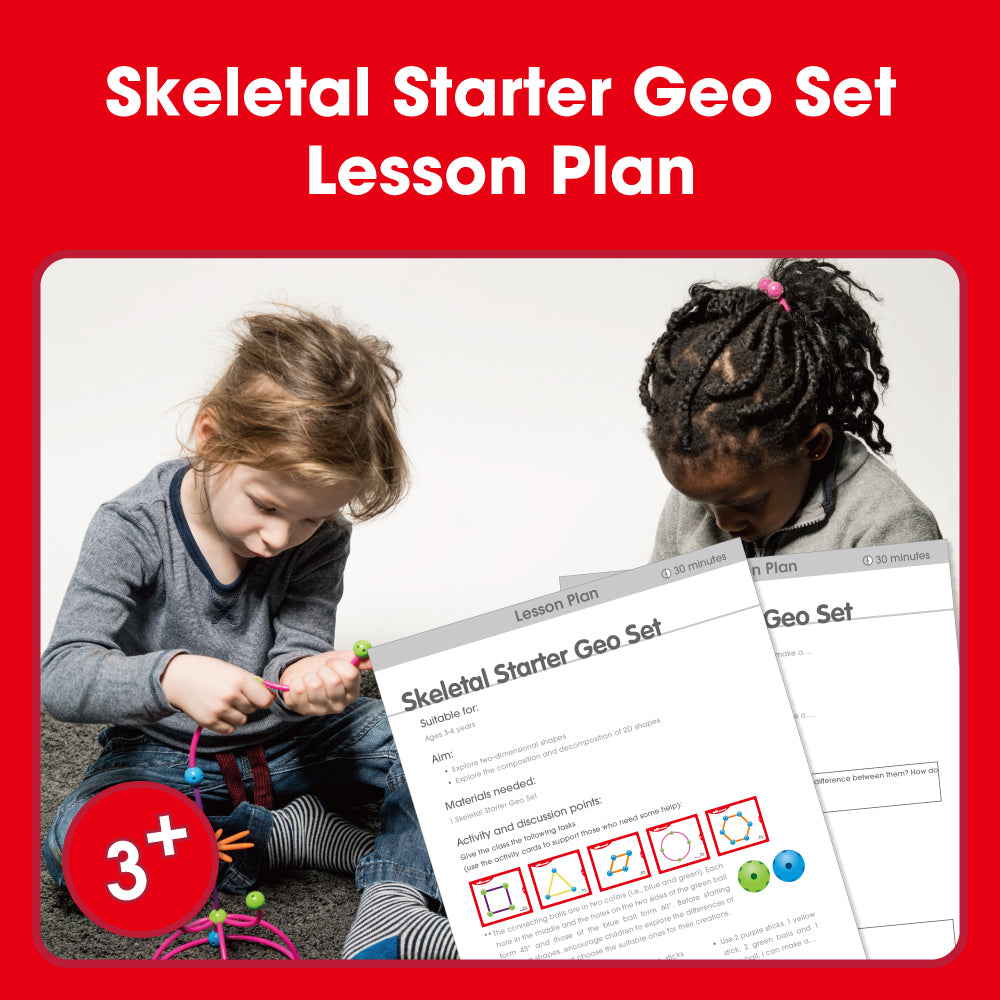 Edx Education - Shopedx UK – Skeletal Starter Geo Set Lesson Plan 3-4yrs – Product Packaging Image