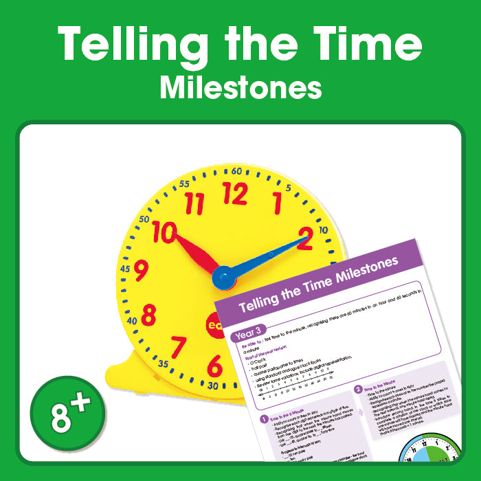 Edx Education - Shopedx UK – Telling The Time Milestones Grade 3 – Product Packaging Image