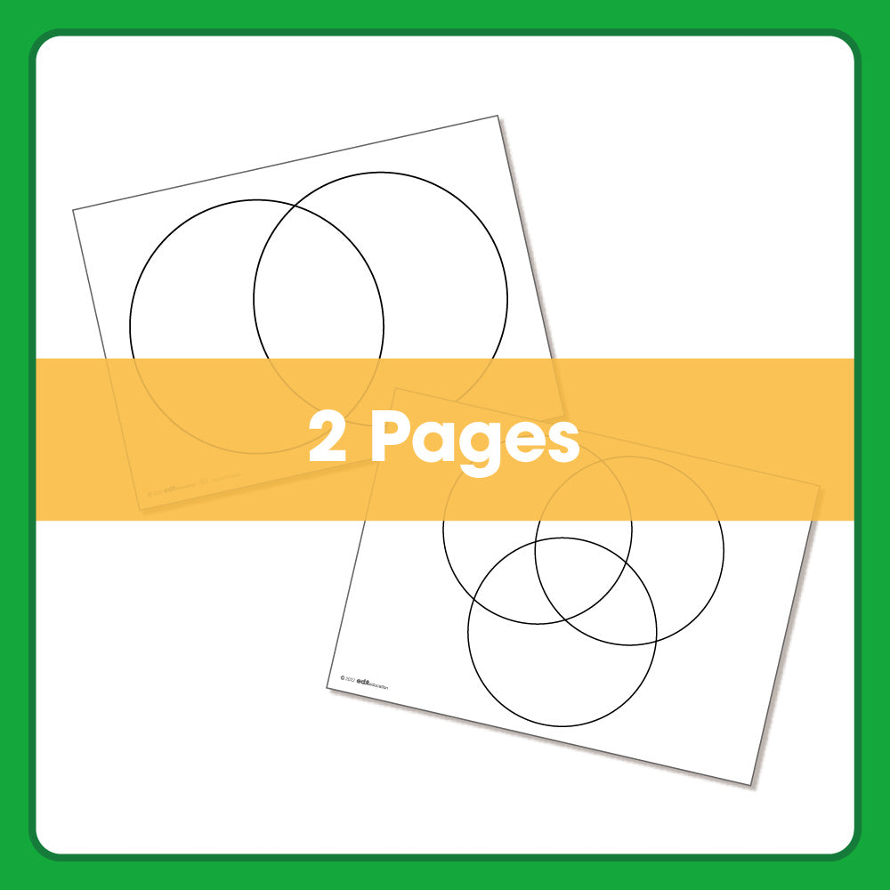 Edx Education - Shopedx UK – Downloadable Venn Diagram Sheet – Product Lifestyle Image
