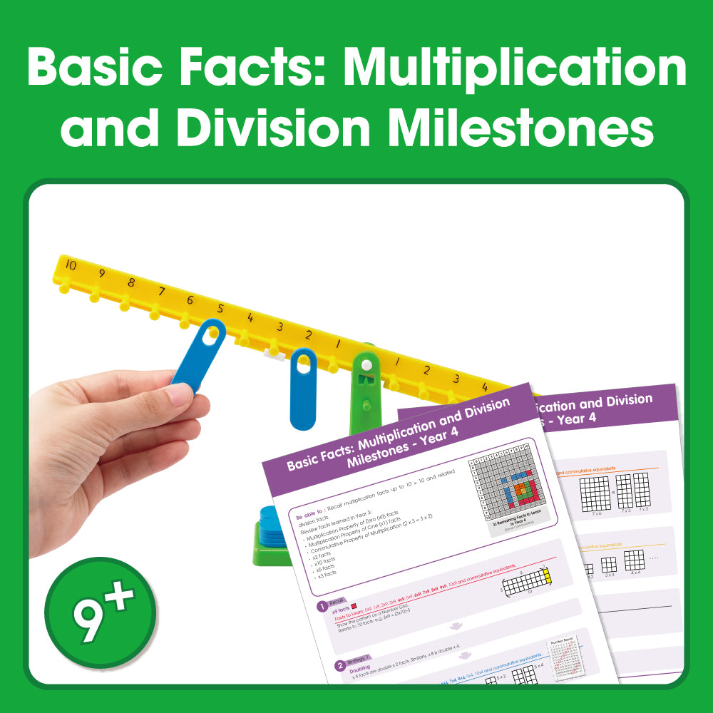 Edx Education - Shopedx UK – Basic Facts Multiplication and Division Milestones Grade 4 – Product Packaging Image