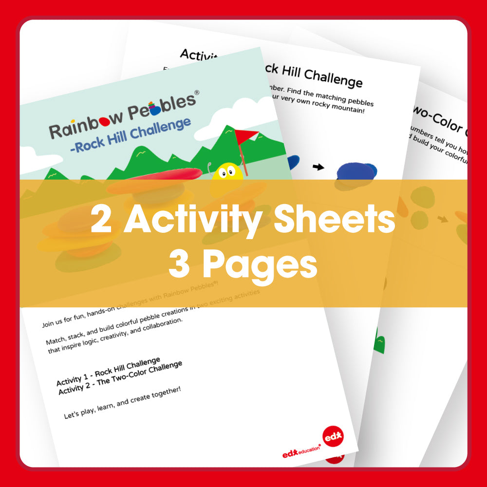Edx Education - Shopedx UK – Rainbow Pebbles Rock Hill Challenge – Product Lifestyle Image