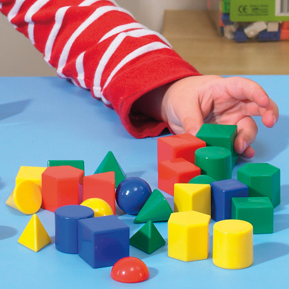 Assorted 1-inch Geometric Solids shapes – hands-on 3D geometry for KS1 children | edx education® UK
