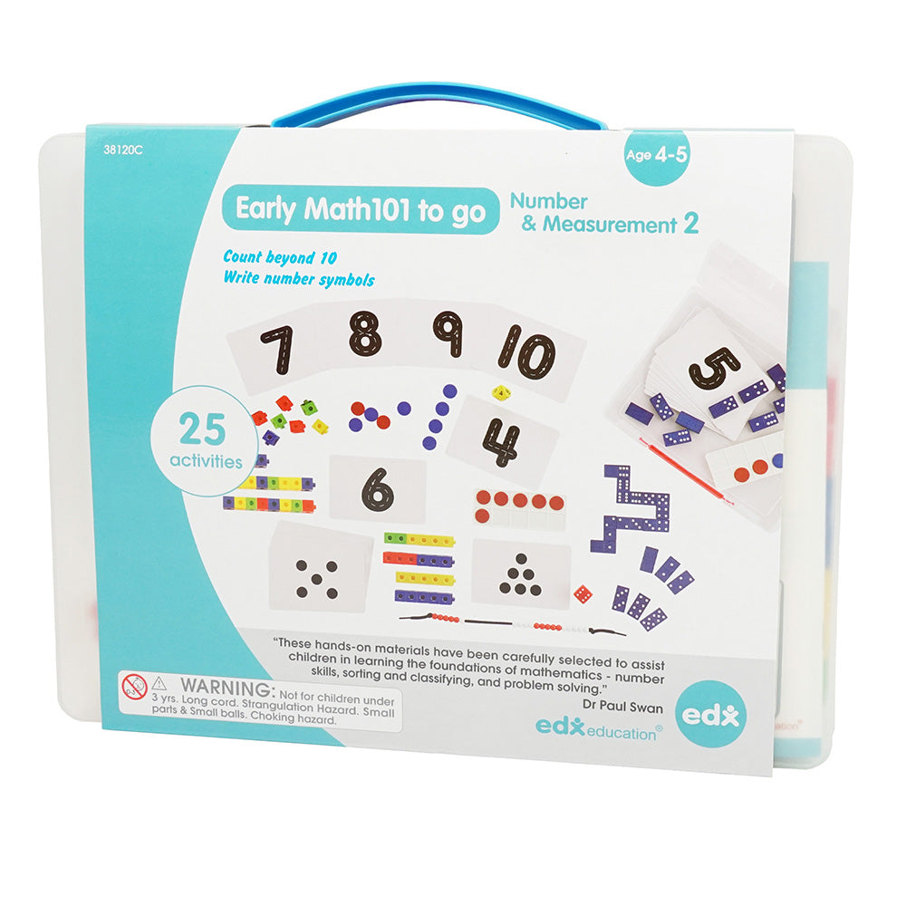 Child learning with Early Math101 Level 2 – hands-on EYFS maths at home | edx education® UK