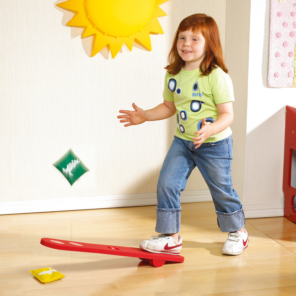 Child using Joey Jump for independent catching practice – gross motor toy for EYFS | edx education® UK