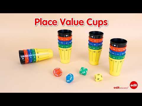 Place Value Cups - Edx Education, Place Value and Multi-Digit Number Building