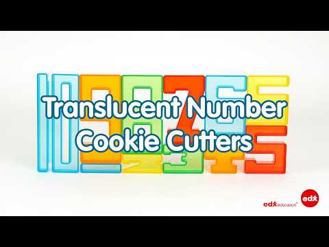 Translucent Number Cookie Cutters - Edx Education, Numeracy and Dough Play