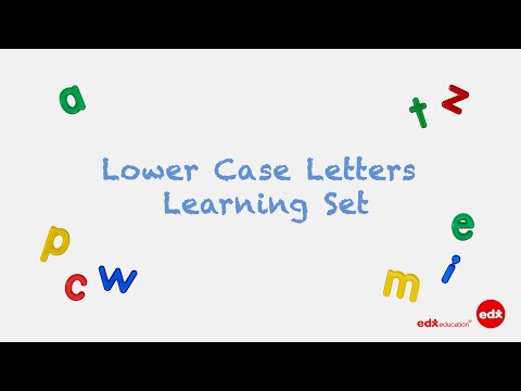 Lower Case Letters Learning Set - Edx Education, Basic Words Spelling and Alphabet