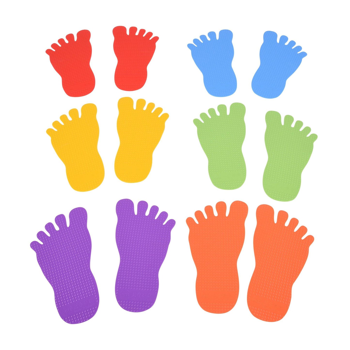 Foot Marks Set 6 pairs – gross motor and balance activity trail for EYFS outdoor play | edx education® UK