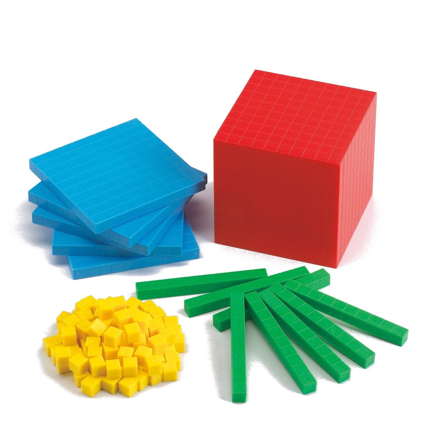 Base Ten 4-Colour Set – place value maths blocks for EYFS & KS1 home learning | edx education® UK