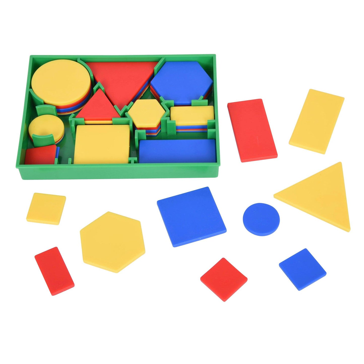 Attribute Blocks – 60 colourful 2D shapes for sorting and geometry EYFS & KS1 | edx education® UK