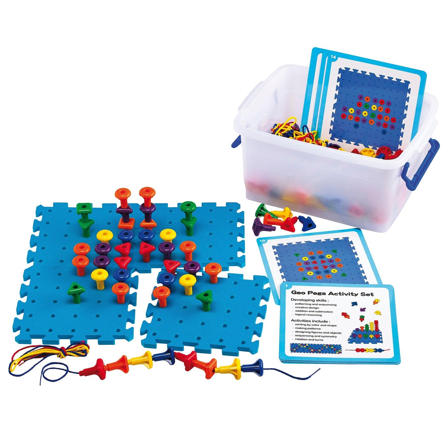 Edx Education - Shopedx UK – Geo Pegs Activity Set – EDX39495CLF – Product Packaging Image