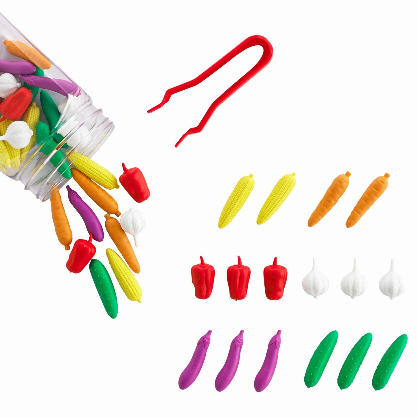 Edx Education - Shopedx UK – Vegetable Counters Jar – EDX13133J – Product Packaging Image