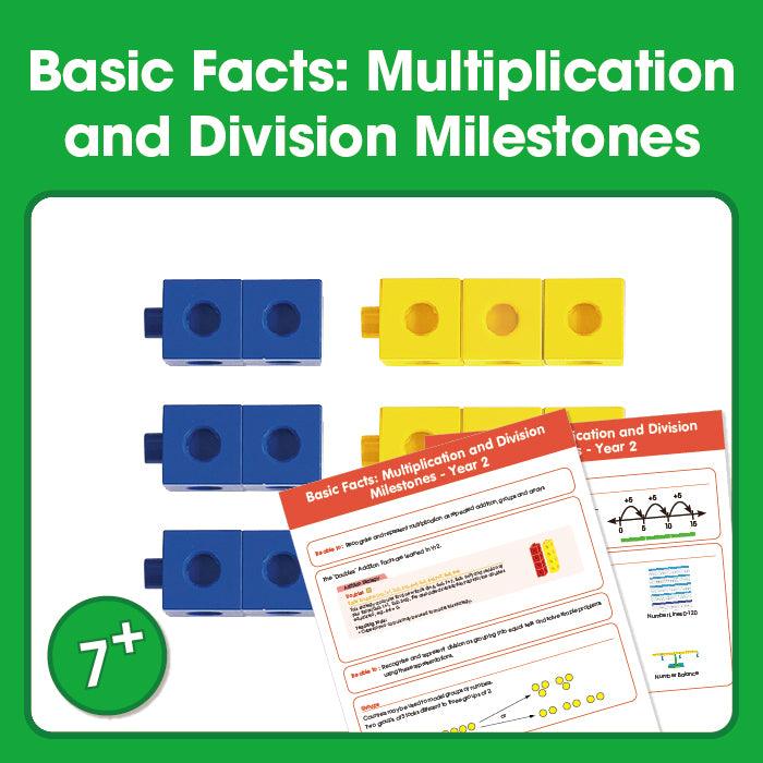 Edx Education - Shopedx UK – Basic Facts Multiplication and Division Milestones Year 2 – Product Packaging Image