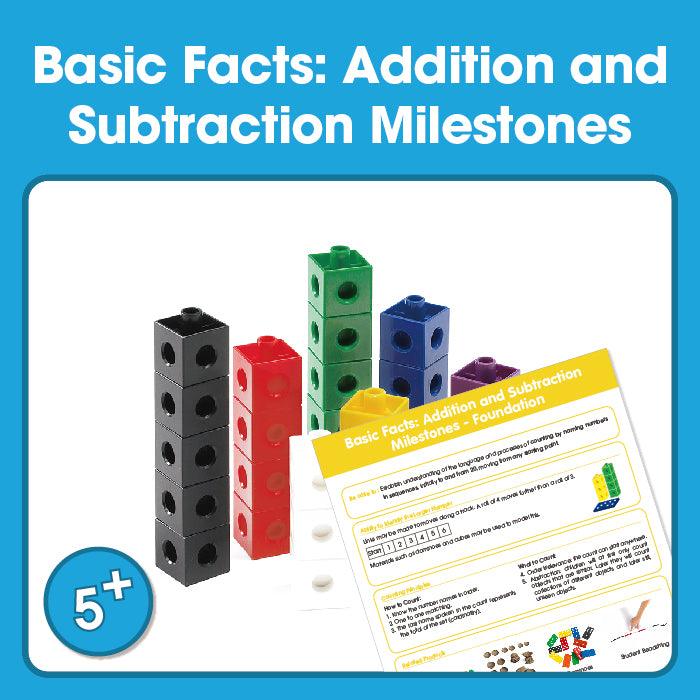 Edx Education - Shopedx UK – Basic Facts Addition and Subtraction Milestones Foundation 5+ – Product Packaging Image