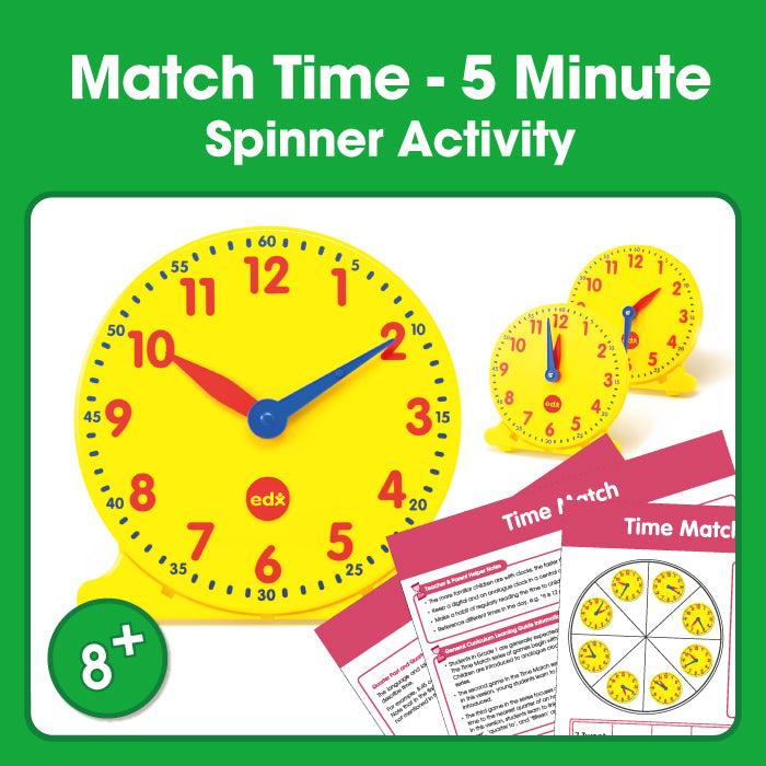 Edx Education - Shopedx UK – Time Match 5 Minute Spinner Game – Product Packaging Image