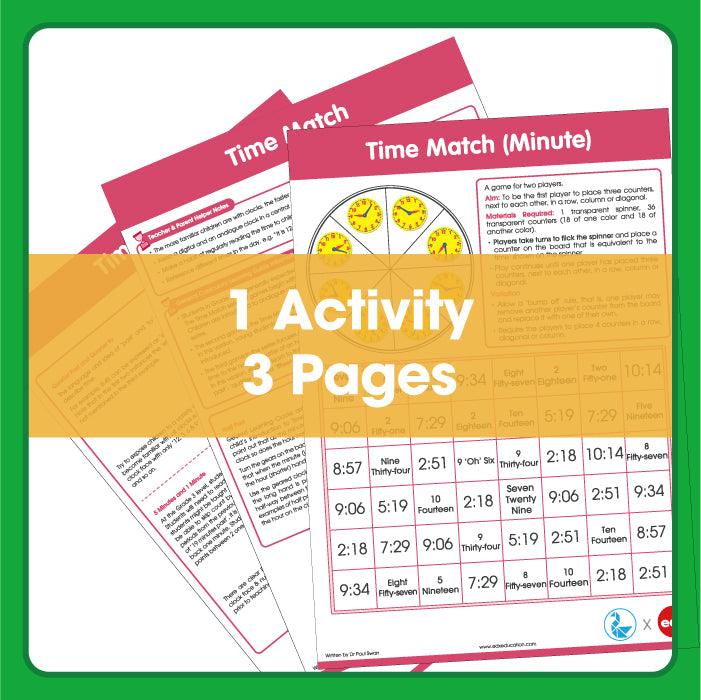 Edx Education - Shopedx UK – Time Match Minute Spinner Game – Product Lifestyle Image
