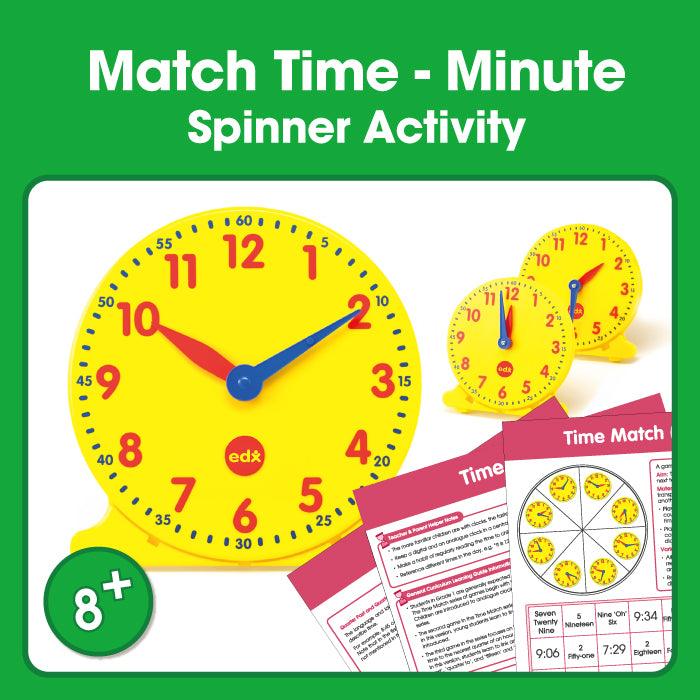 Edx Education - Shopedx UK – Time Match Minute Spinner Game – Product Packaging Image