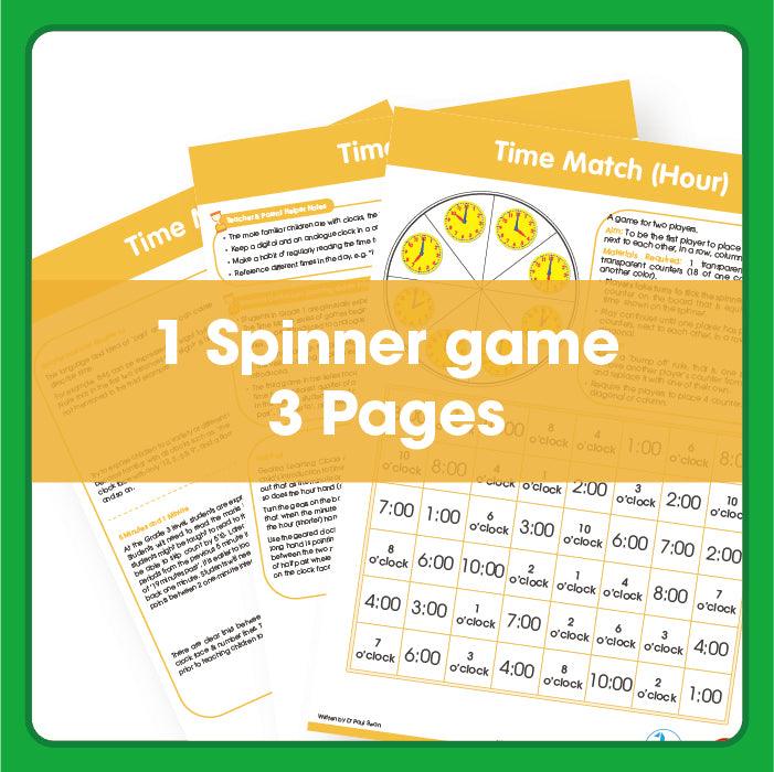 Edx Education - Shopedx UK – Time Match Hour Spinner Game – Product Lifestyle Image
